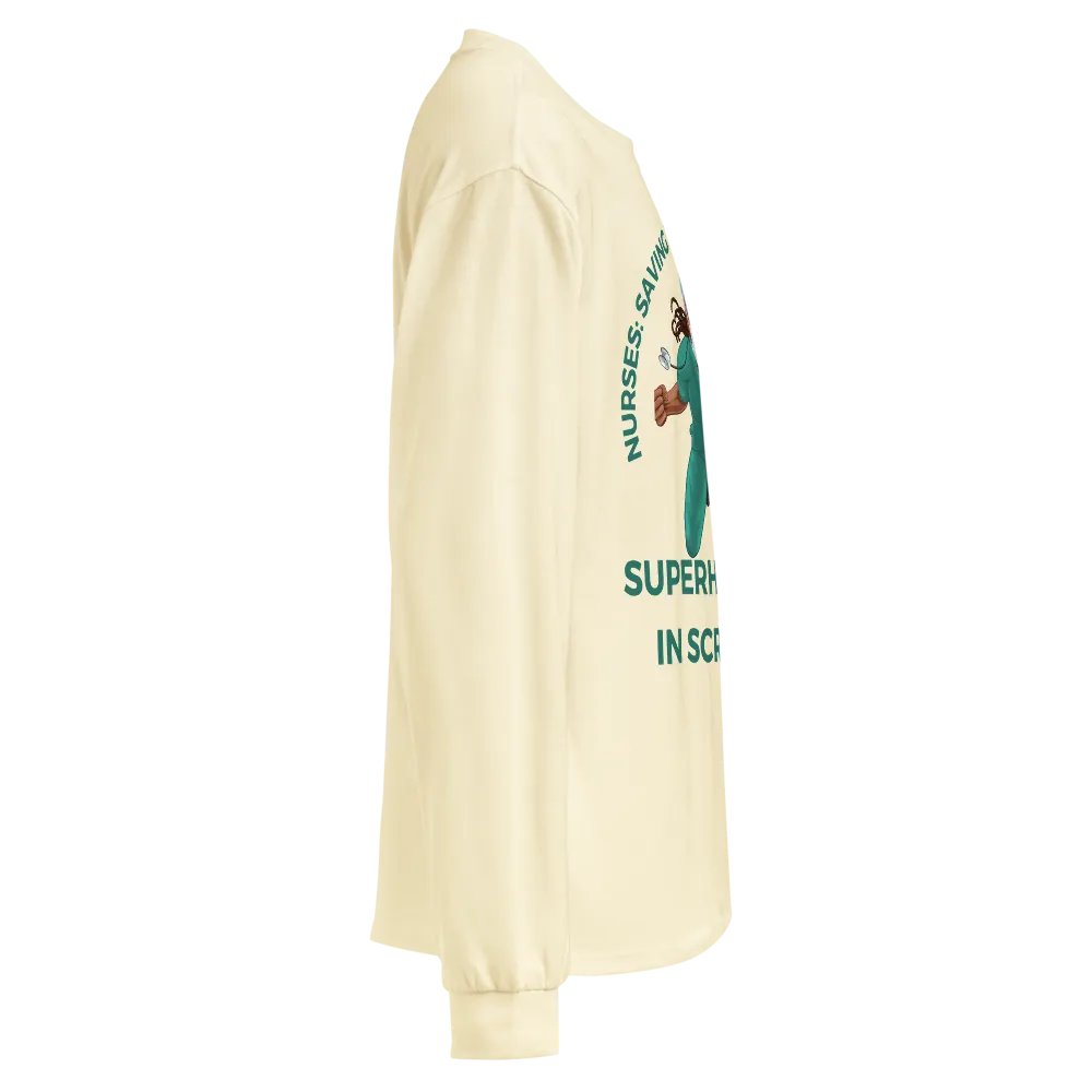 Superhero Nurse Long Sleeve Shirt product image (4)