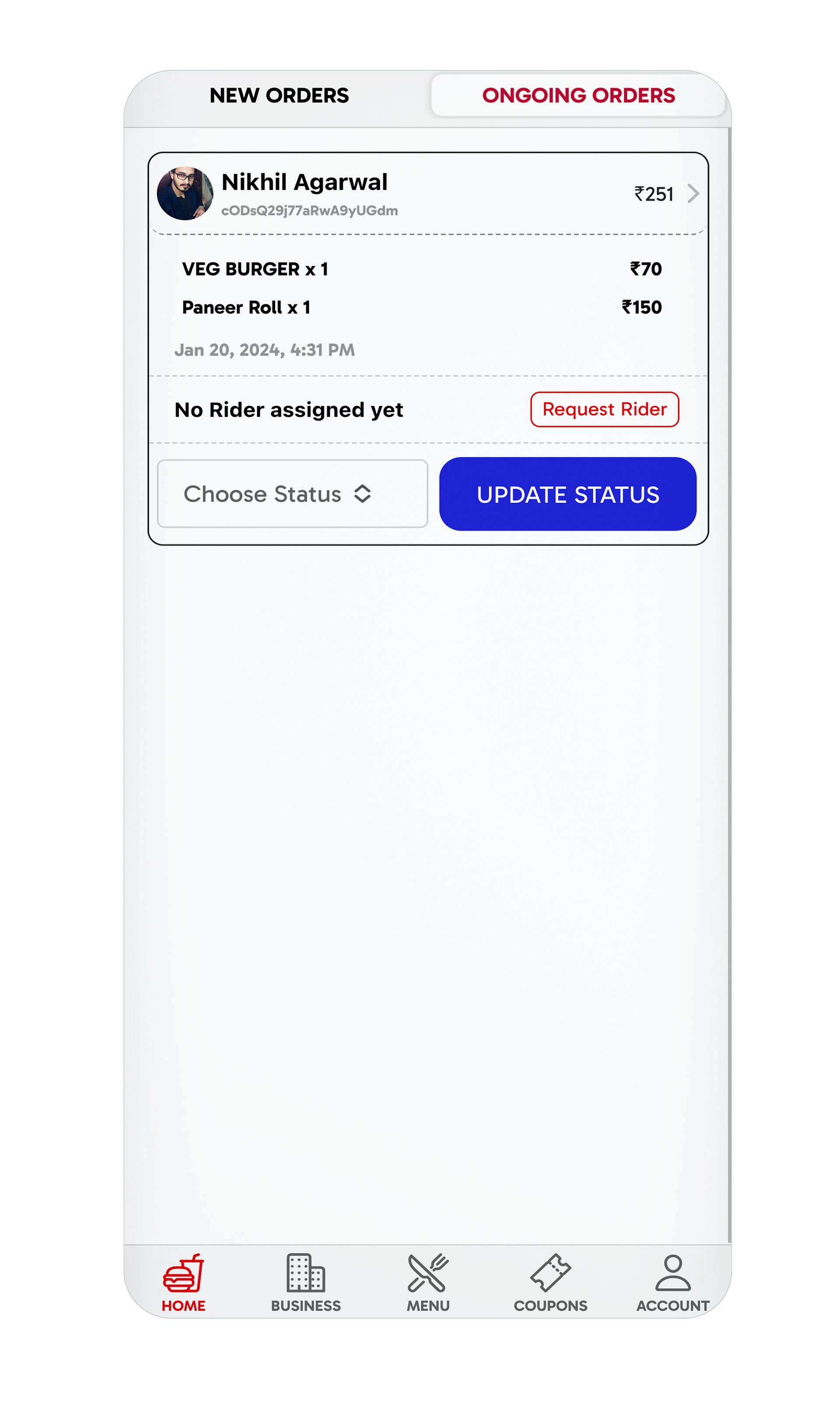 Ionic 8+ Restaurant Food Delivery App UI Template product image (8)