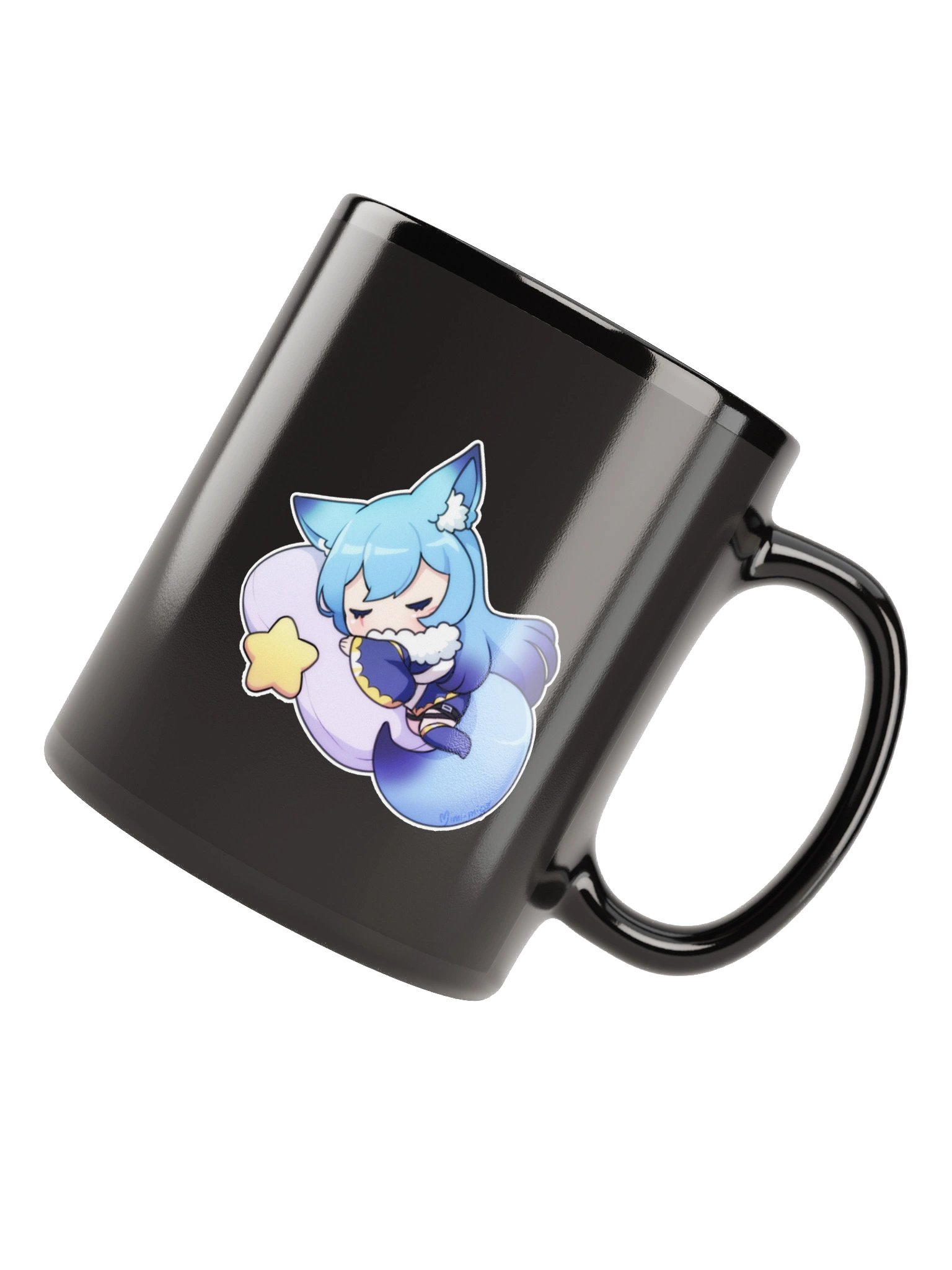 Sleepy Dimi Black Mug product image (6)