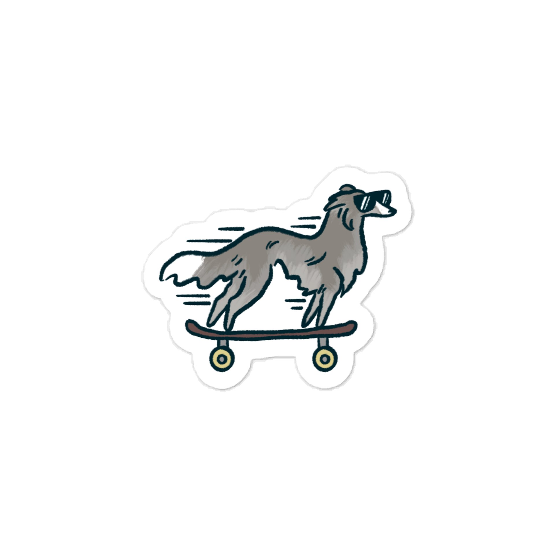 Fast Dog Sticker - Chinchilla product image (1)