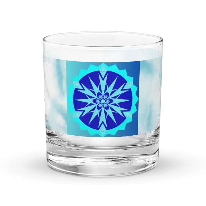 snowflake Rocks Glass product image (1)
