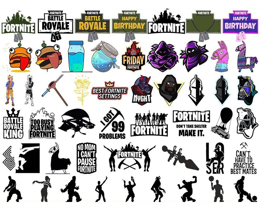 Fortnite SVG Bundle for Cricut – 500 High-Quality Digital Cut Files PNG-EPS-DXF | Instant Download product image (4)