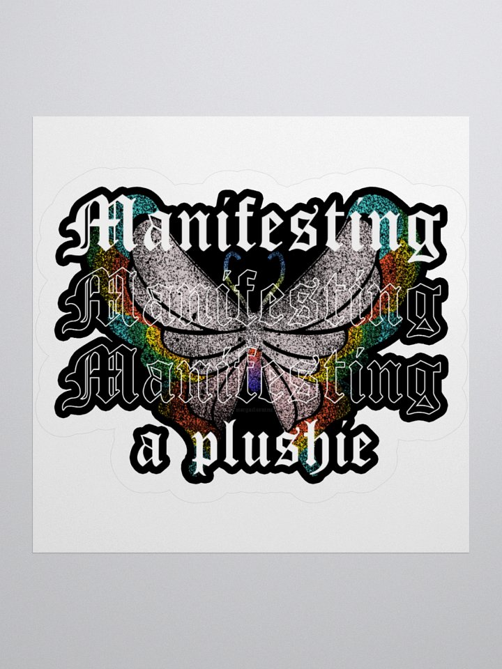 Manifesting a Plushie Sticker - Grunge Butterfly Edition product image (1)