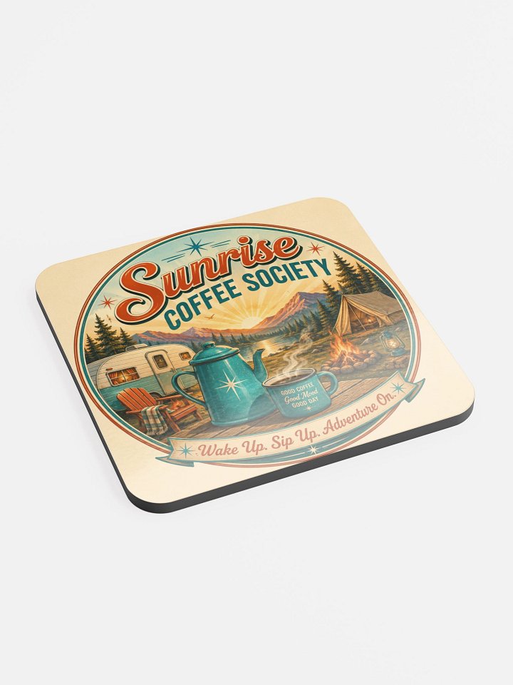 Sunrise Coffee Society™ Cork Coaster product image (2)