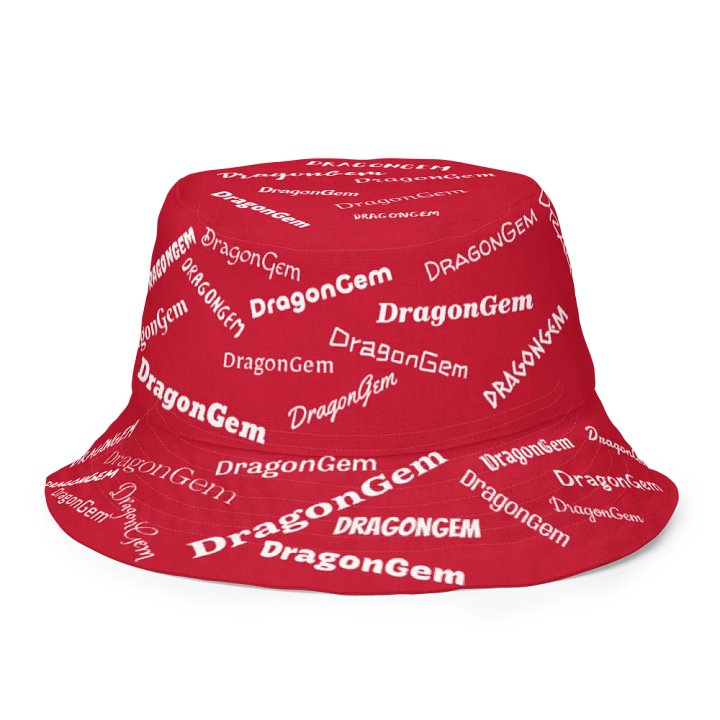 DragonGem Red Reversible Bucket Hat product image (2)