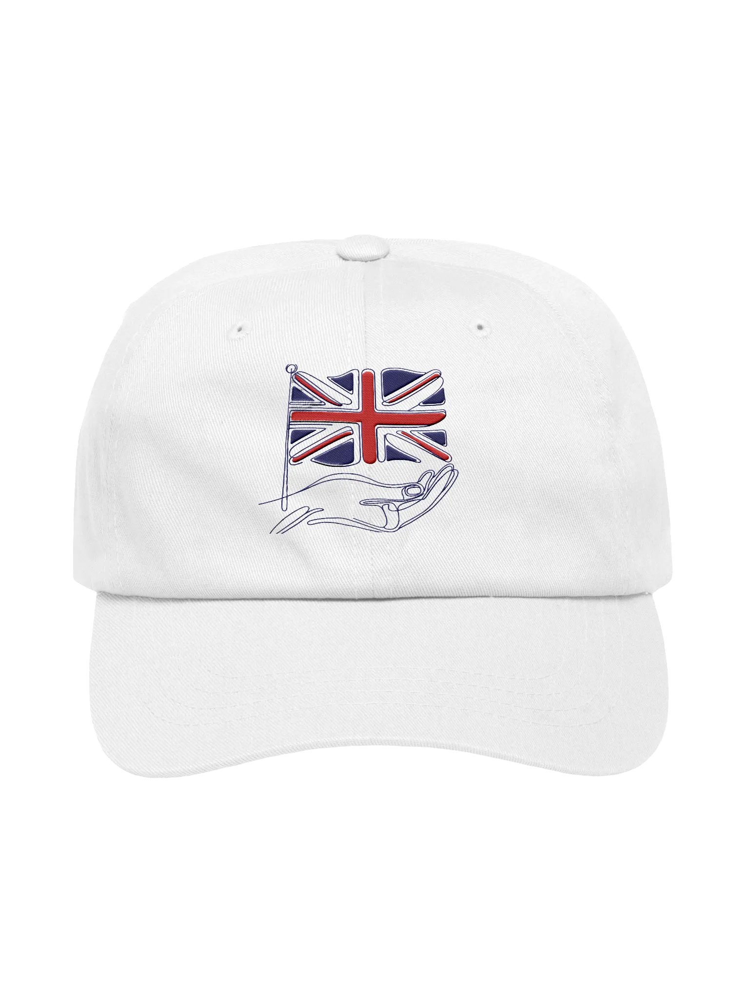 UK Flag Line Art Embroidered Design Hat product image (1)