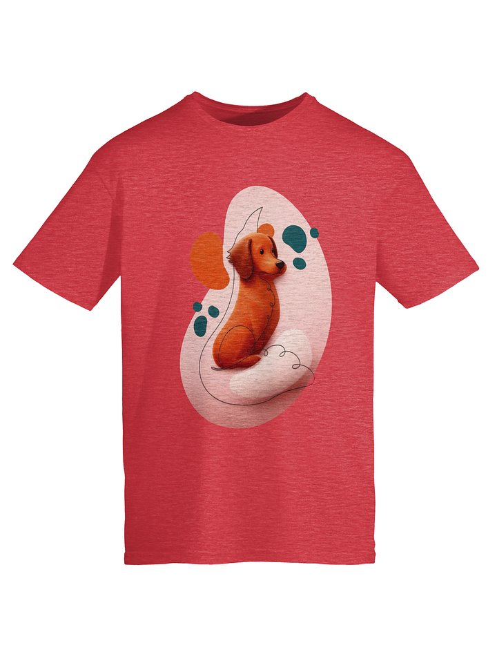 Cheerful Orange Pup – Cozy Cartoon Dog T-Shirt product image (1)