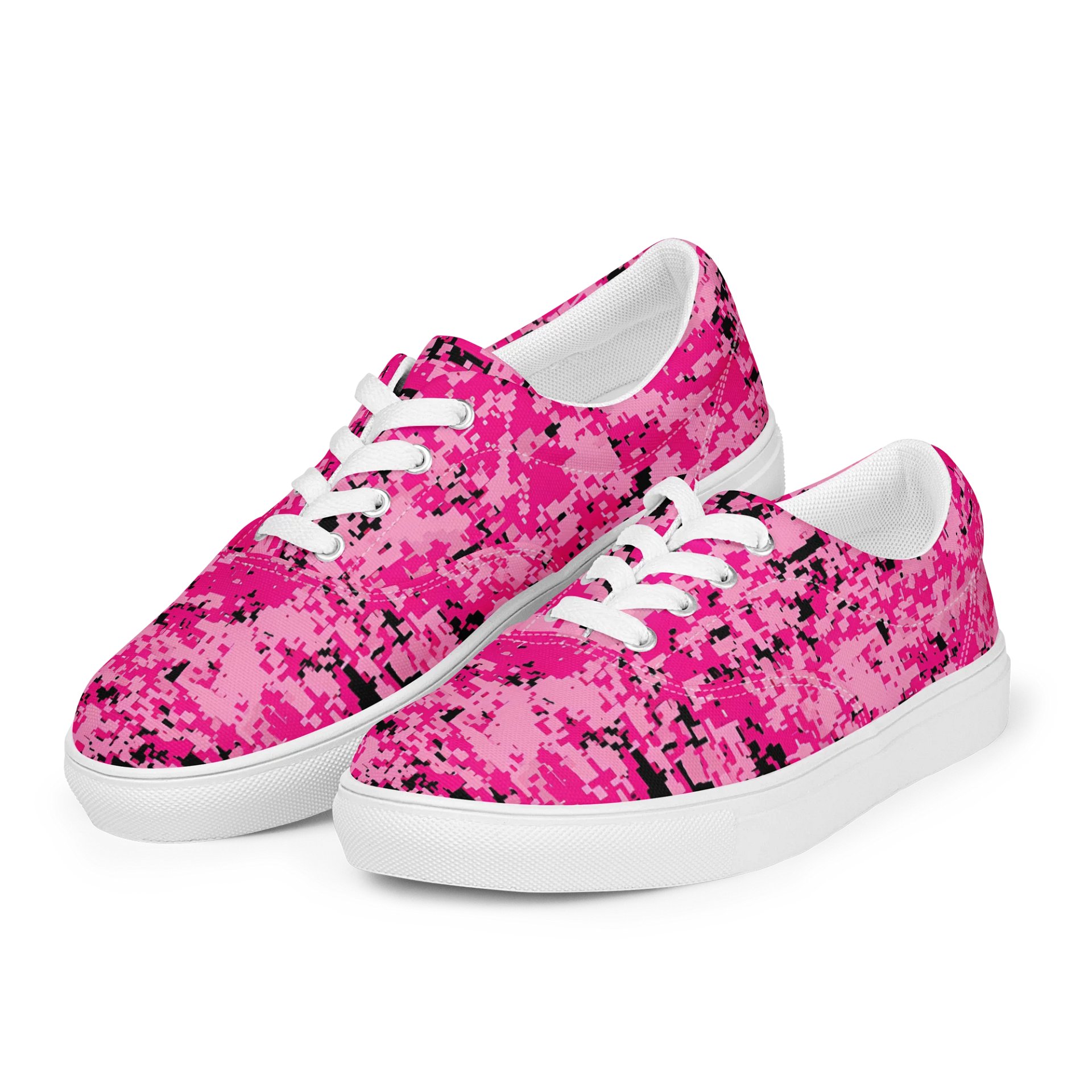 Pink Camo Men's Canvas Shoes product image (3)