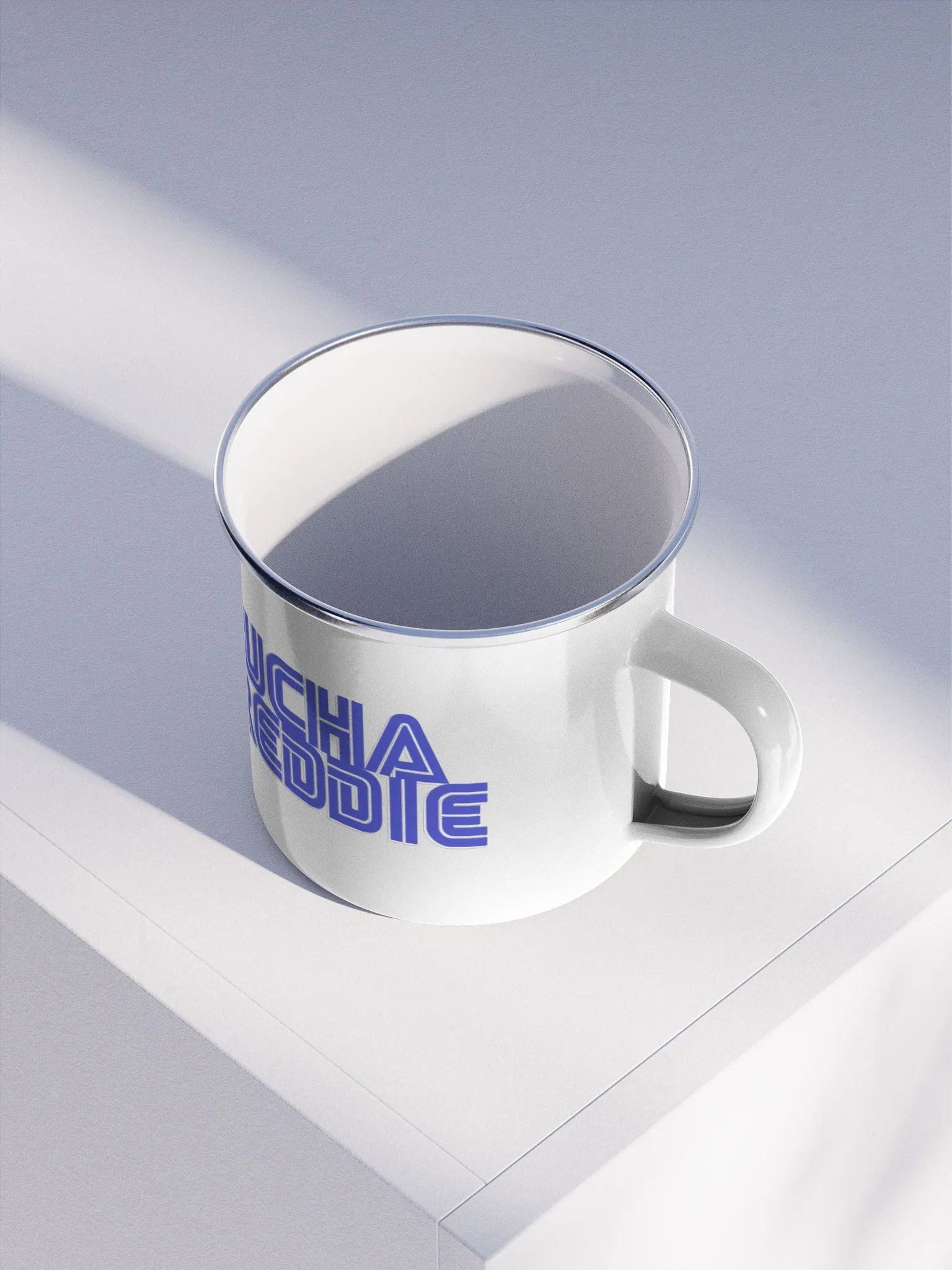 LuchaFreddie Mega Drive logo enamel mug product image (3)