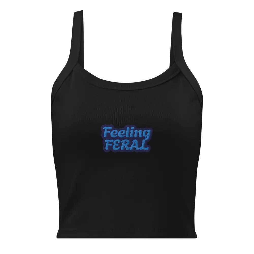 "Feeling FERAL" embroidered tank top product image (1)