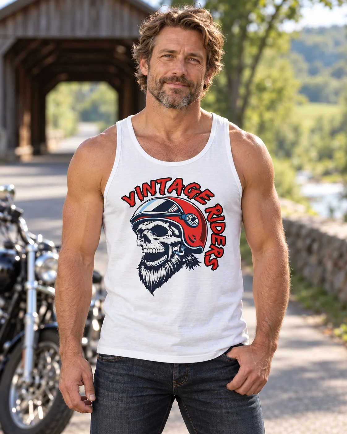 Bearded Skull — Bella+Canvas Jersey Tank product image (1)