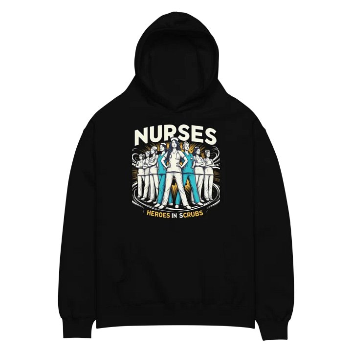 Nurses: Heroes in Scrubs Illustrated Hoodie product image (4)