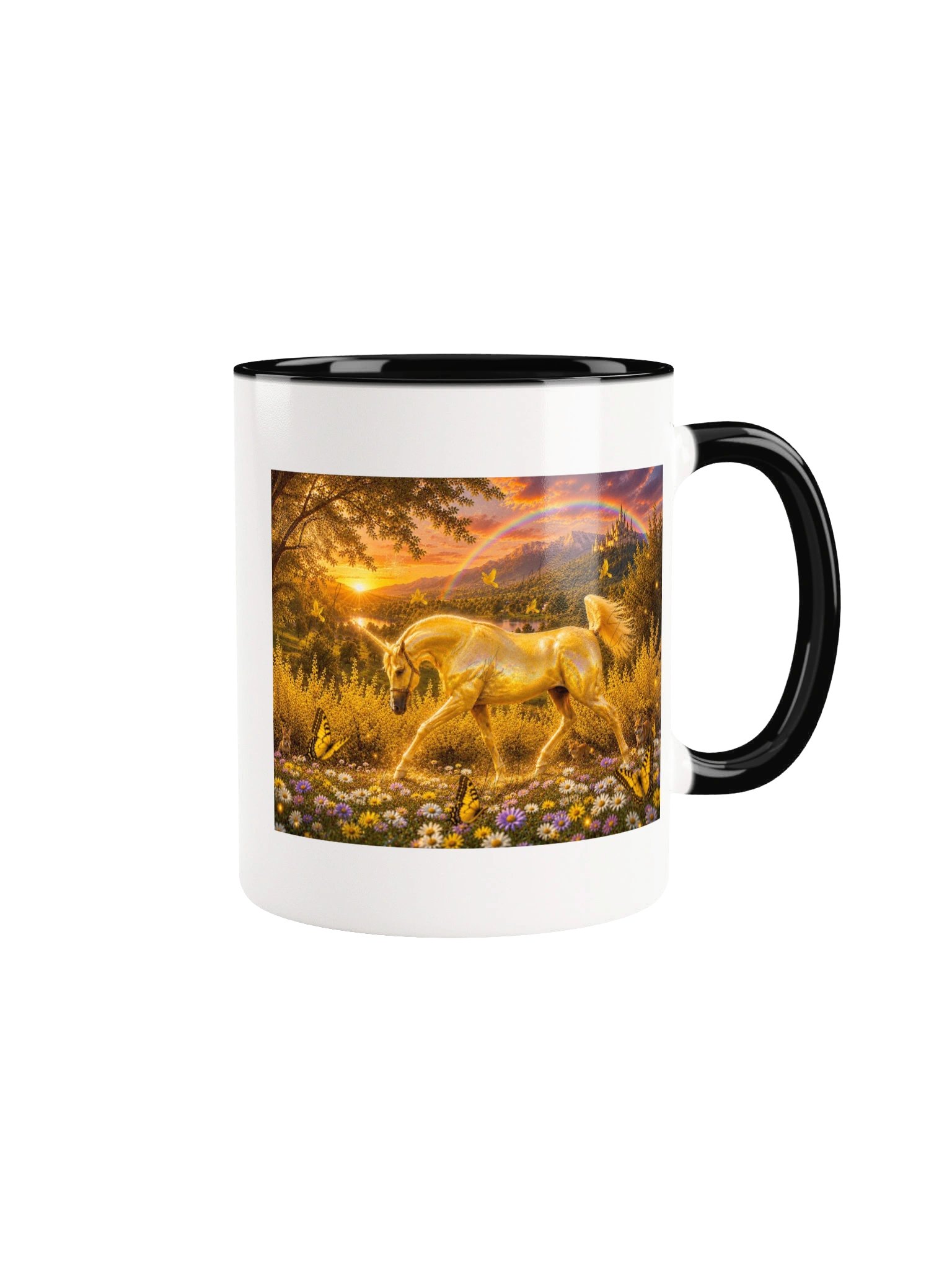 EdibleloveWearableShoppe Golden Unicorn Ceramic Mug product image (1)