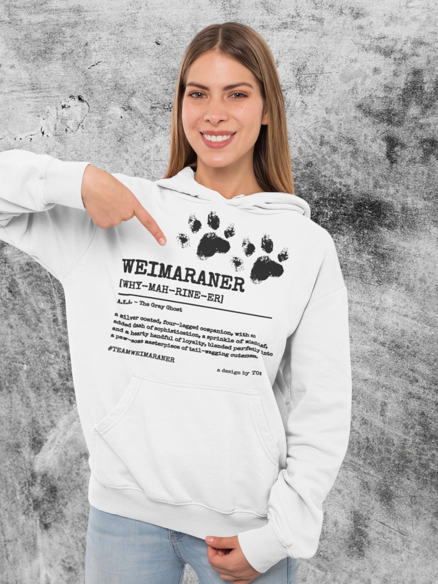 Definition of Weimaraner V2 - Cotton Heritage Unisex Premium Hoodie product image (4)
