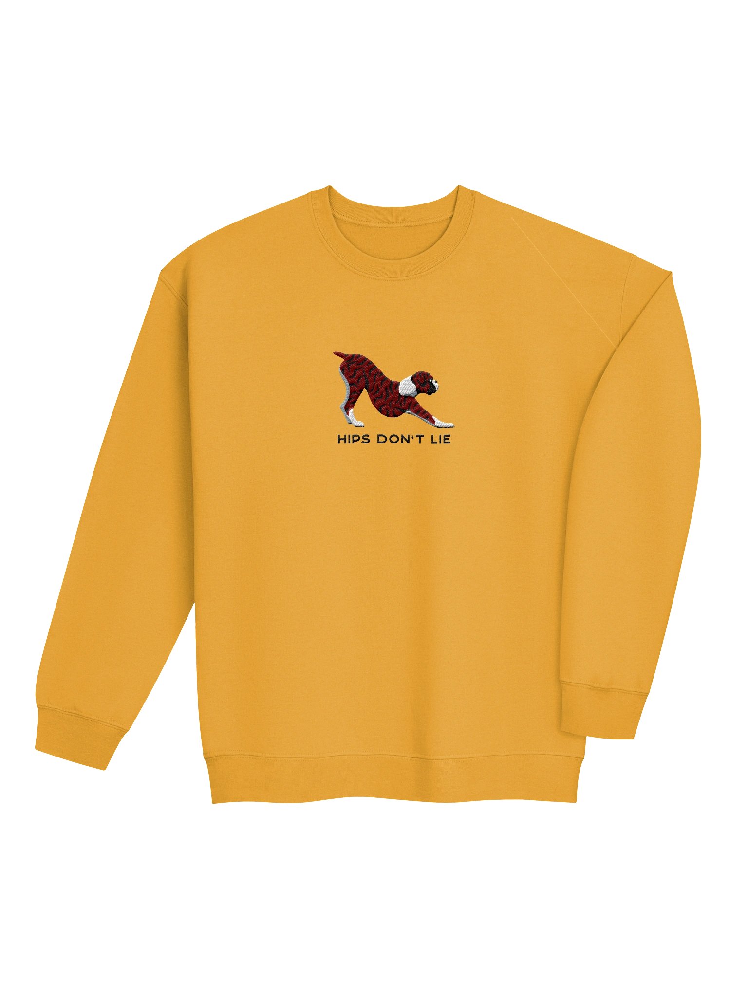 Hips Don't Lie Sweatshirt (Embroidered) of a Boxer(Brindle) product image (7)