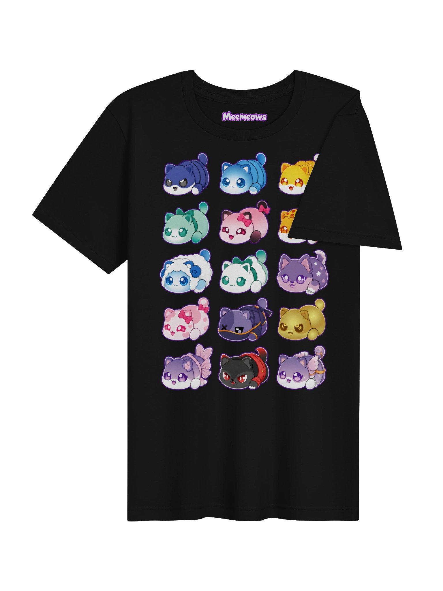Meemeows Cat Collection T-Shirt – Cute Kawaii Cats product image (4)
