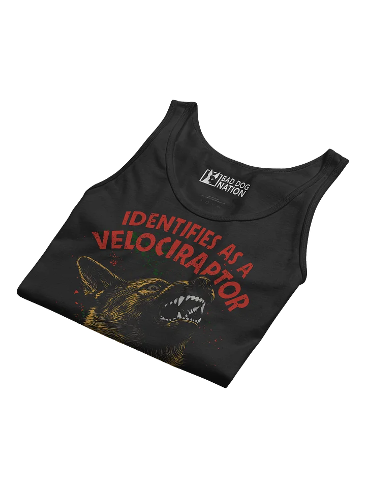 Identifies as a velociraptor - Premium Unisex Tank Top product image (2)