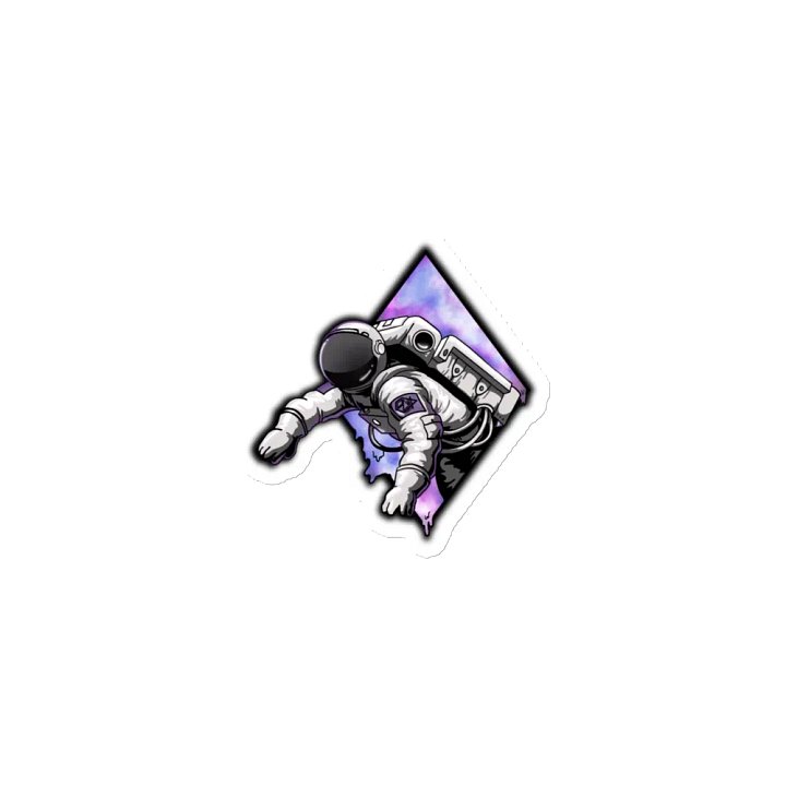Cosmic Portal Astronaut Die-Cut Magnets product image (1)