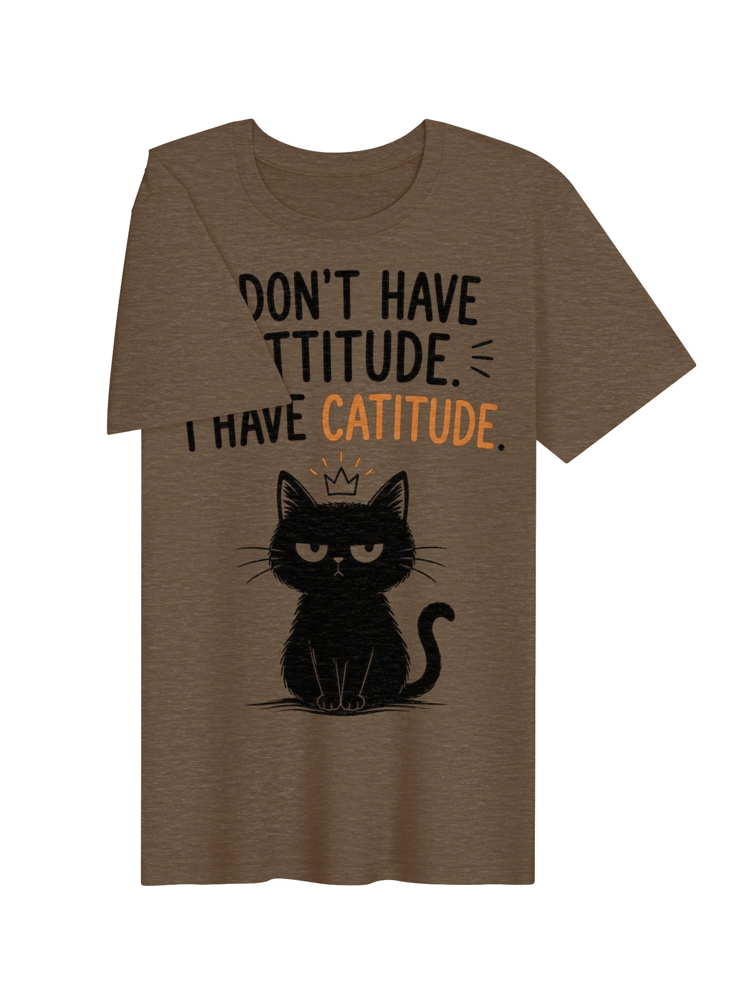 Catitude Crown Cat Graphic Tee product image (24)
