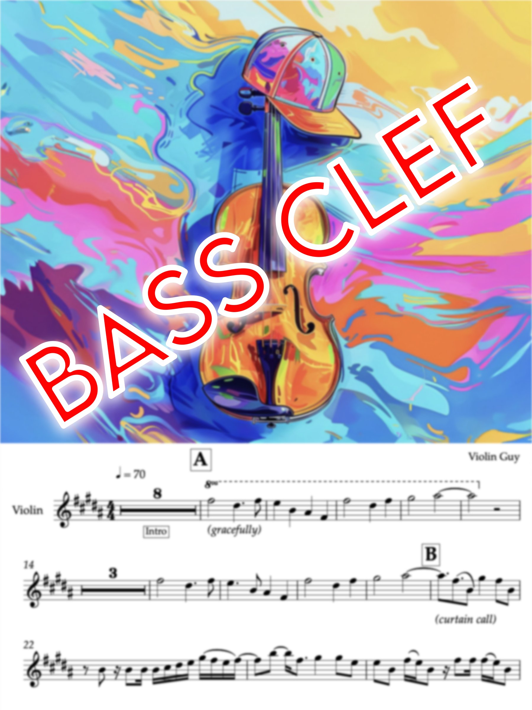 COLORS - Bass Clef Sheet Music (11 Songs Bundle) product image (1)