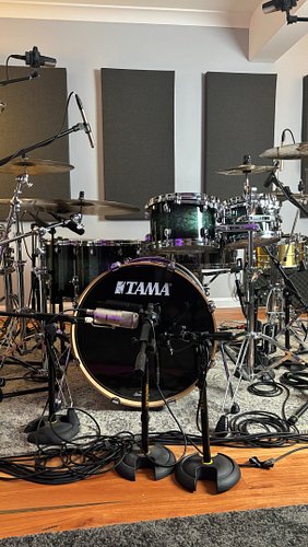New Studio Kit! Tama Starclassic, finally rigged it up and tuned it - first time using a @tunebotdrum - figured it would hope...