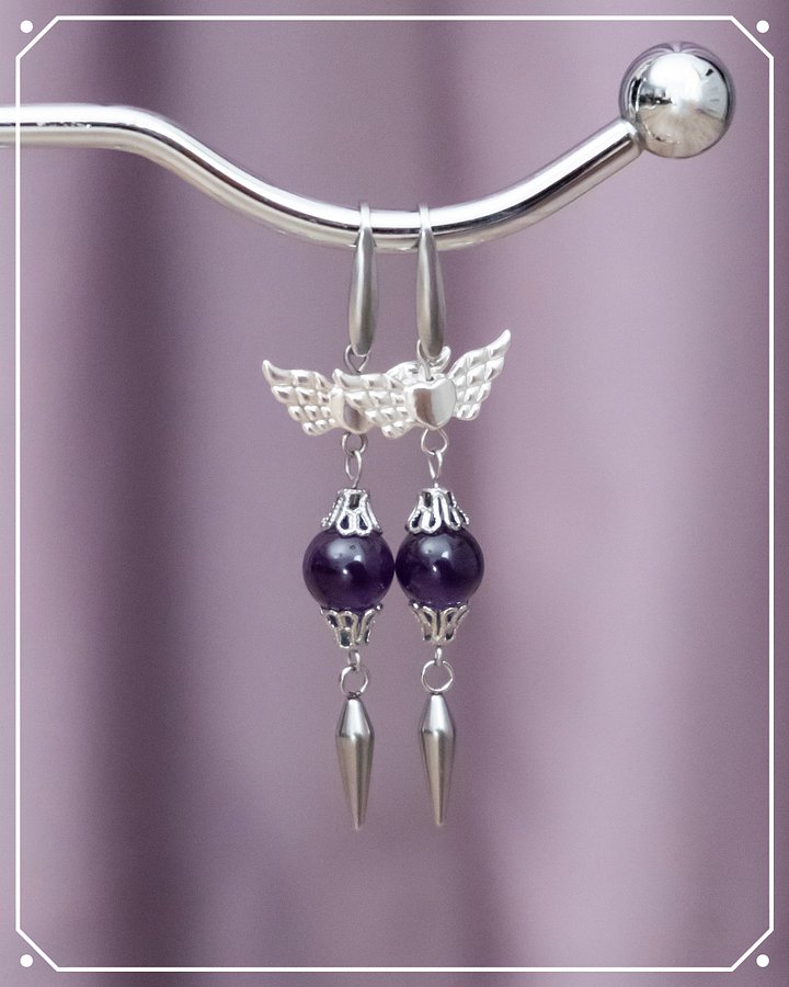 Magical Girls Academy Amethyst Earrings product image (1)