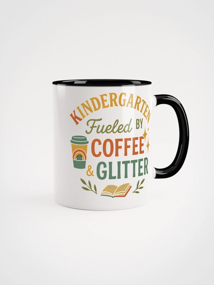 Fueled by Coffee & Glitter Mug – Funny Gift for Kindergarten Teachers product image (1)