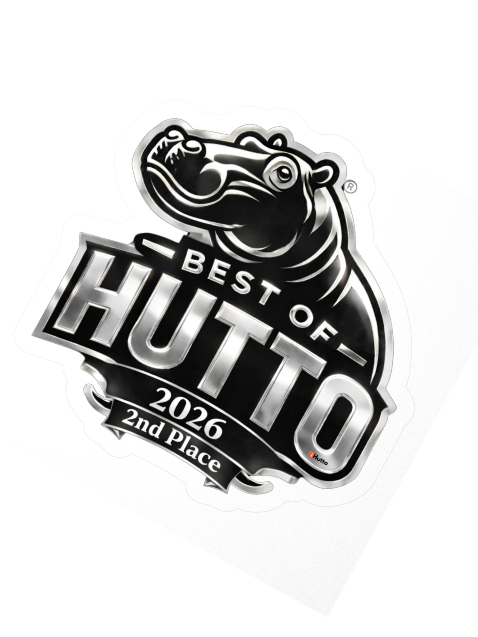 Hutto Hippo 2nd Place Sticker product image (5)