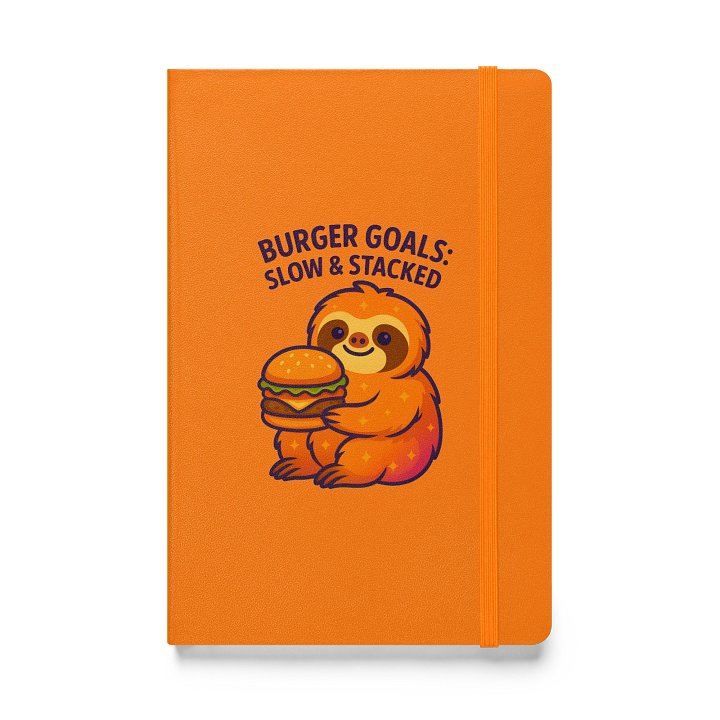 Burger Goals: Slow & Stacked – Funny Sloth Journal | Sloths Having Snacks Collection product image (1)