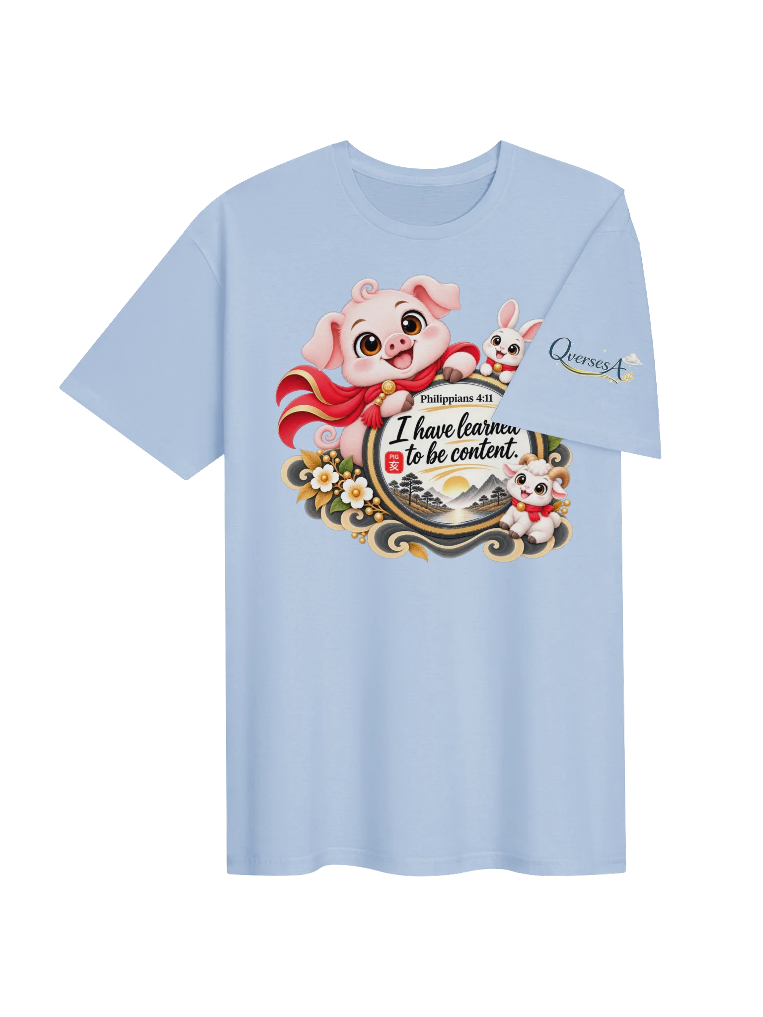 🐷Year of the Pig | Chinese Zodiac Trio Unisex T-Shirt product image (134)