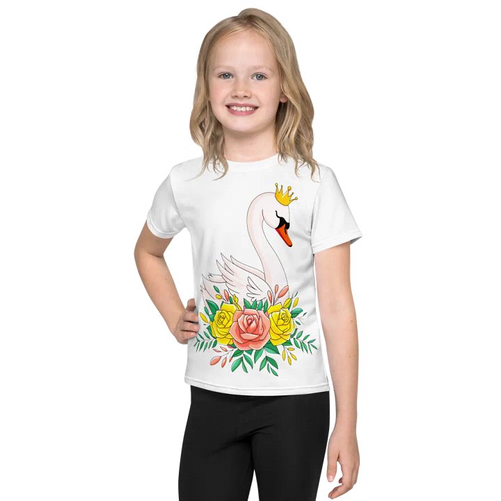 Royal Swan Kids All-Over Print T-Shirt product image (1)