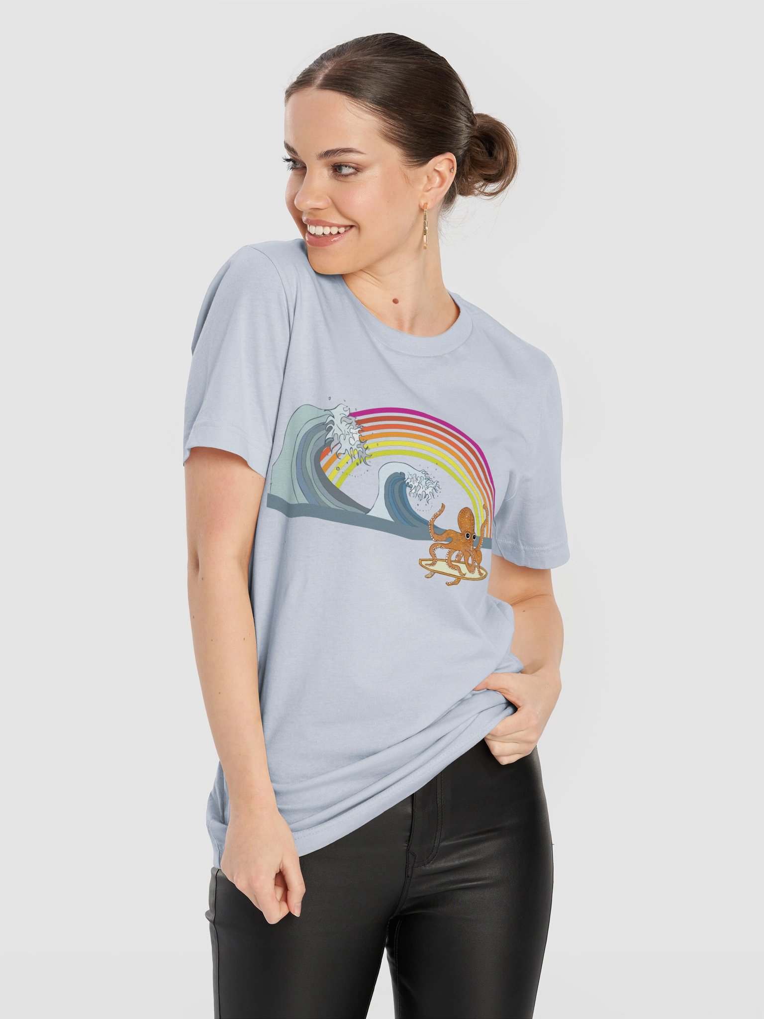 Octopus Wave Unisex T shirt product image (11)