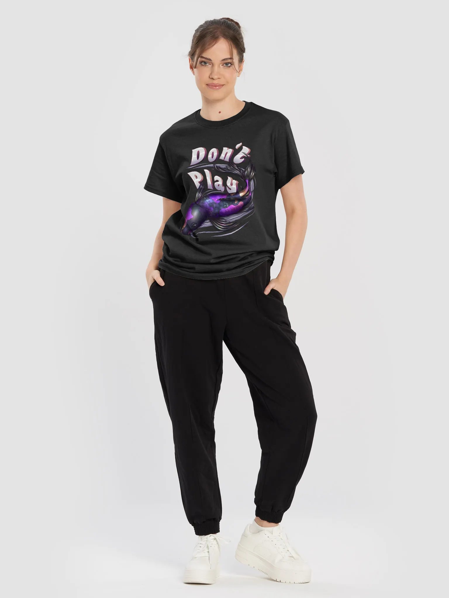 Don't Play "Koi" Heavyweight T-Shirt (Dark) product image (8)