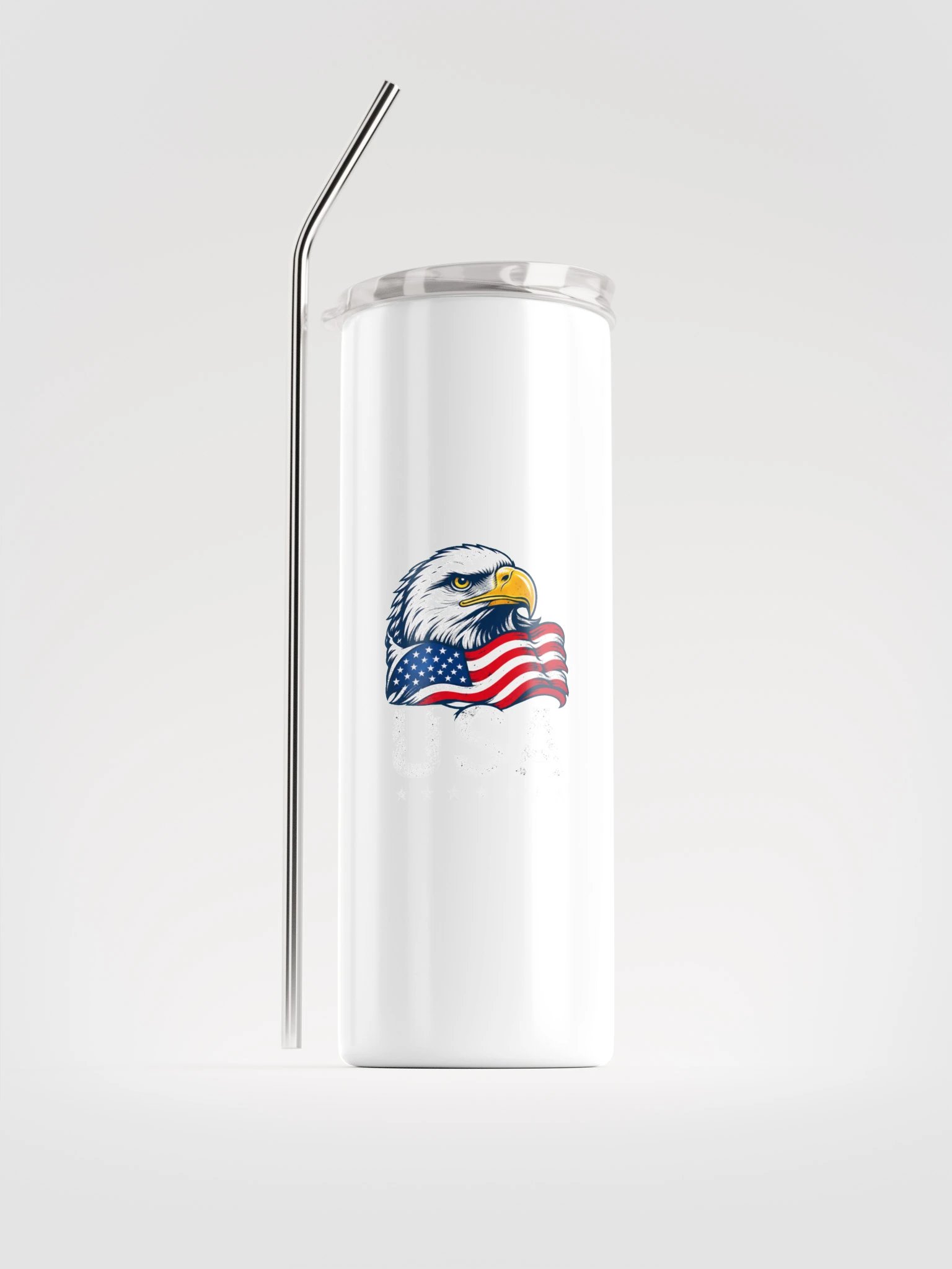 USA Collection Proud American Tumbler with Straw product image (1)
