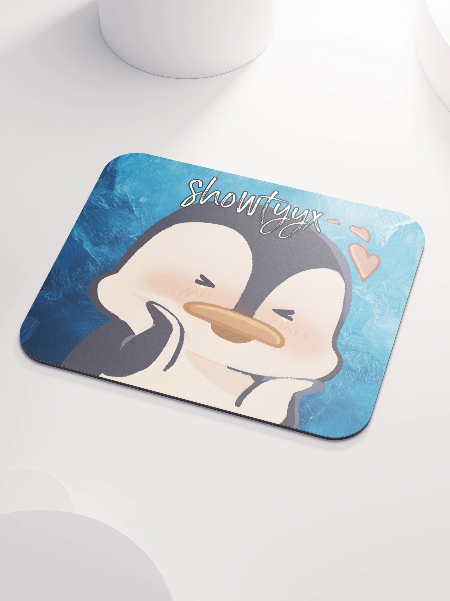 Blushy Penguin Mouse Pad product image (3)