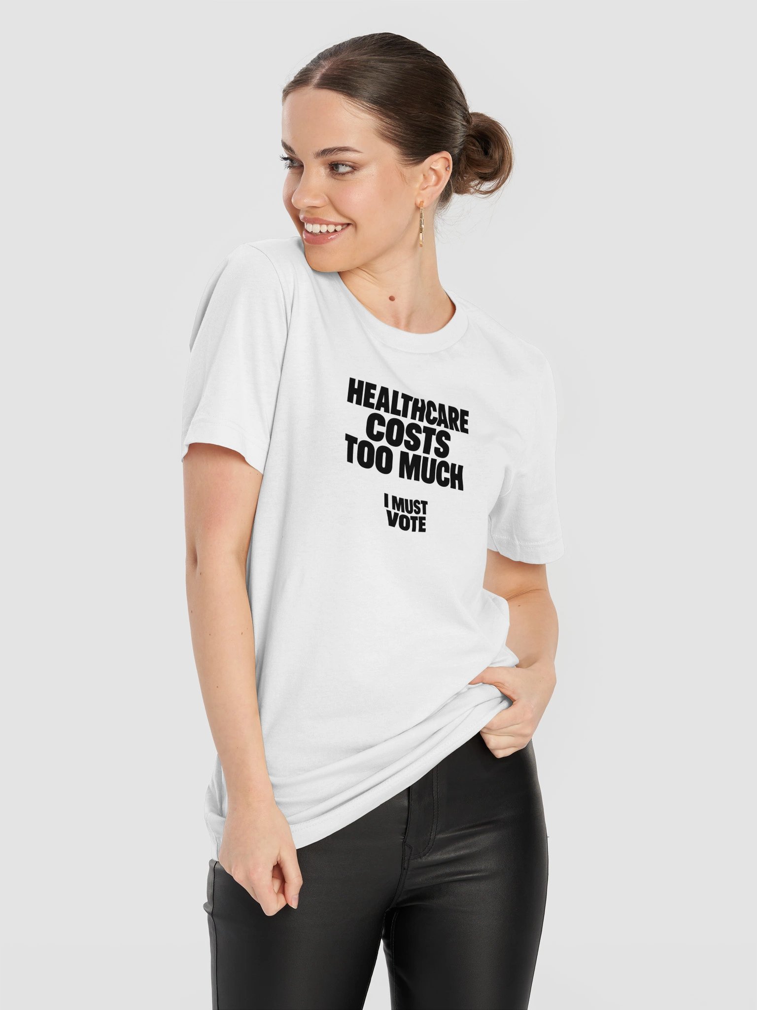 Healthcare Costs Too Much Tee - White product image (11)