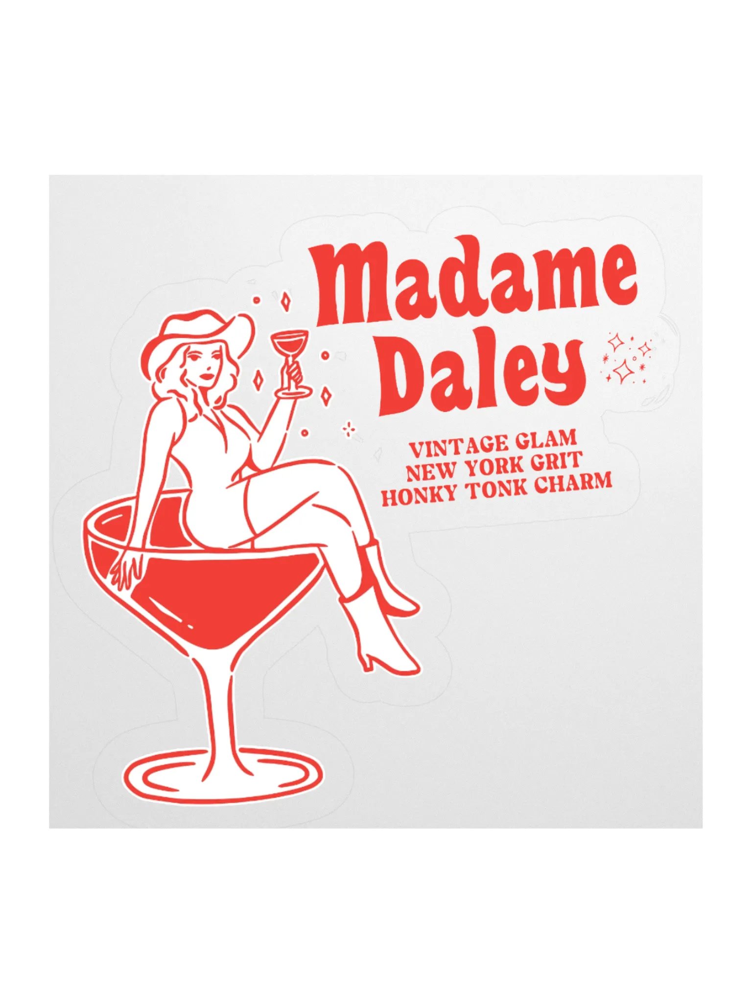 Die-cut Sticker: Cheers Darlin' product image (2)