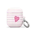 Love Quote Pink Stripes AirPods® Case