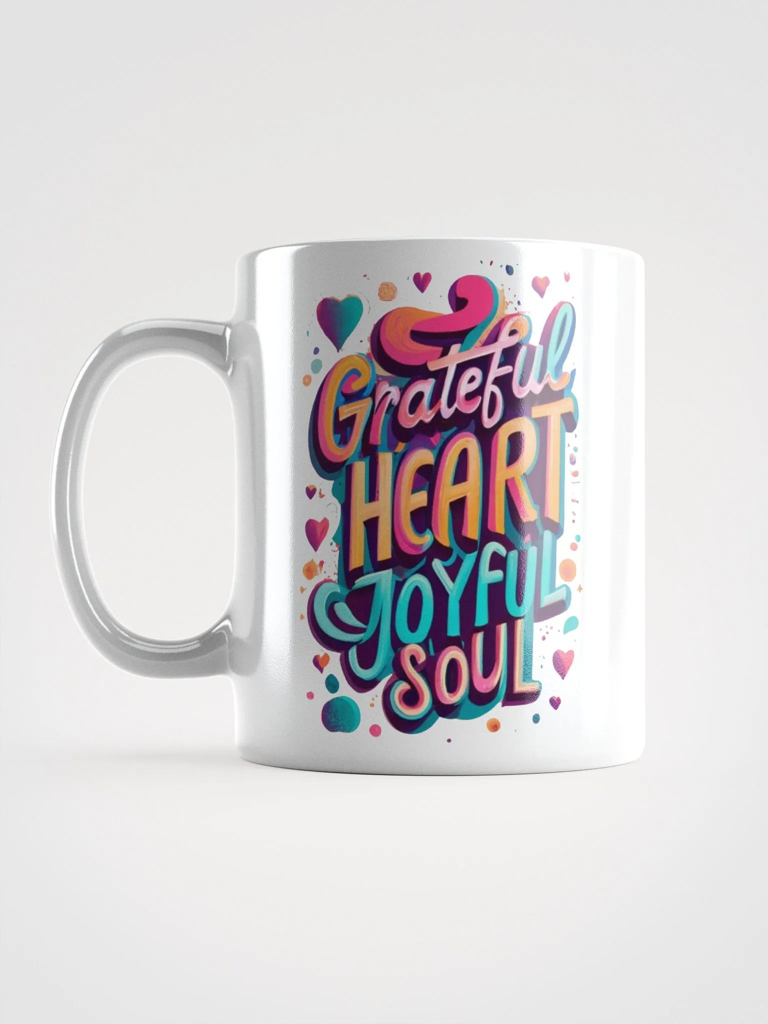 "Colorful Hearts Ceramic Mug product image (6)