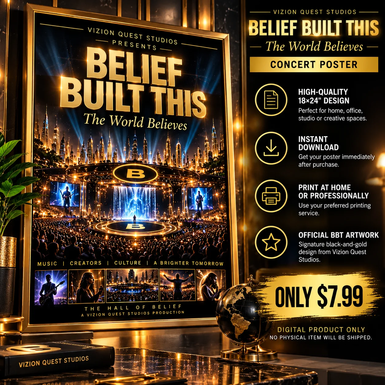 BBT Concert Poster — The World Believes product image (1)
