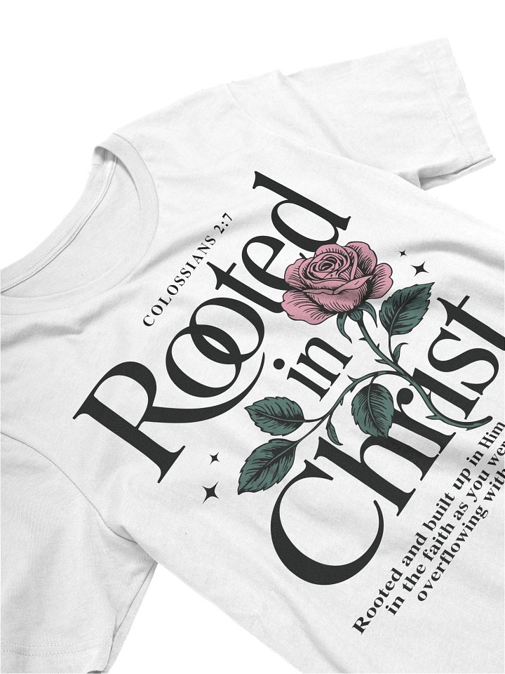 Rooted In Christ Women's Tee ( White) product image (2)