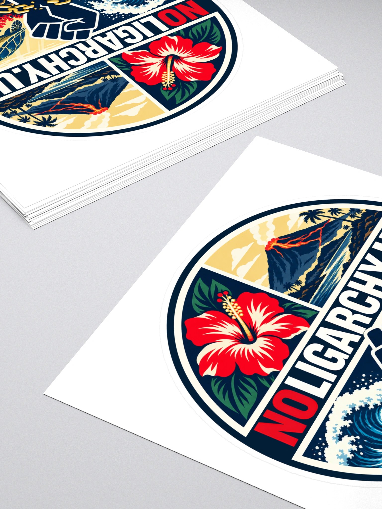 Hawaii NOLIGARCHY.US sticker product image (4)