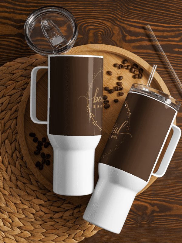 Beautiful Brown Girl Signature Travel Mug product image (2)