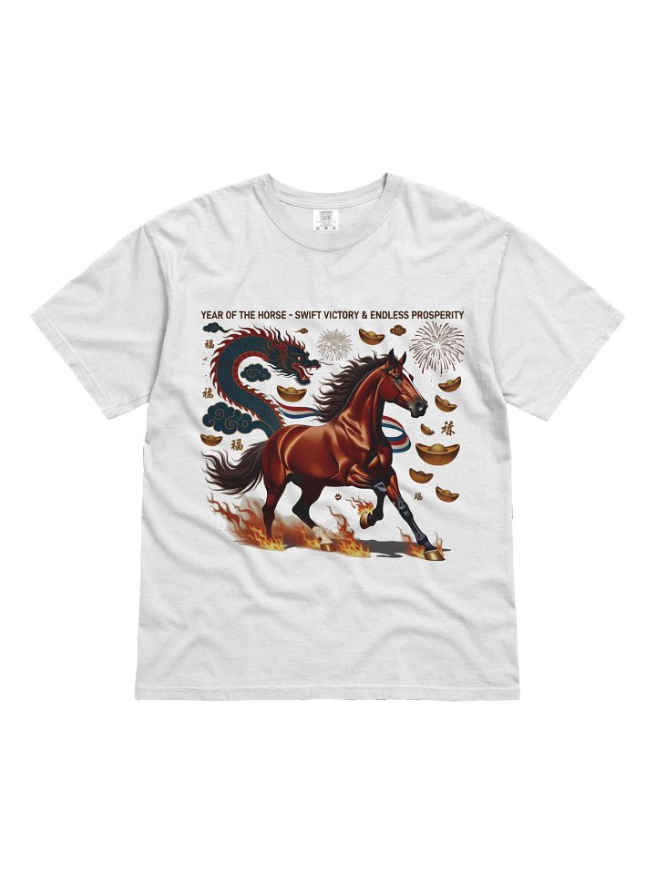 Rearing Horse Triumph T Shirt, Lunar New Year Gift product image (1)