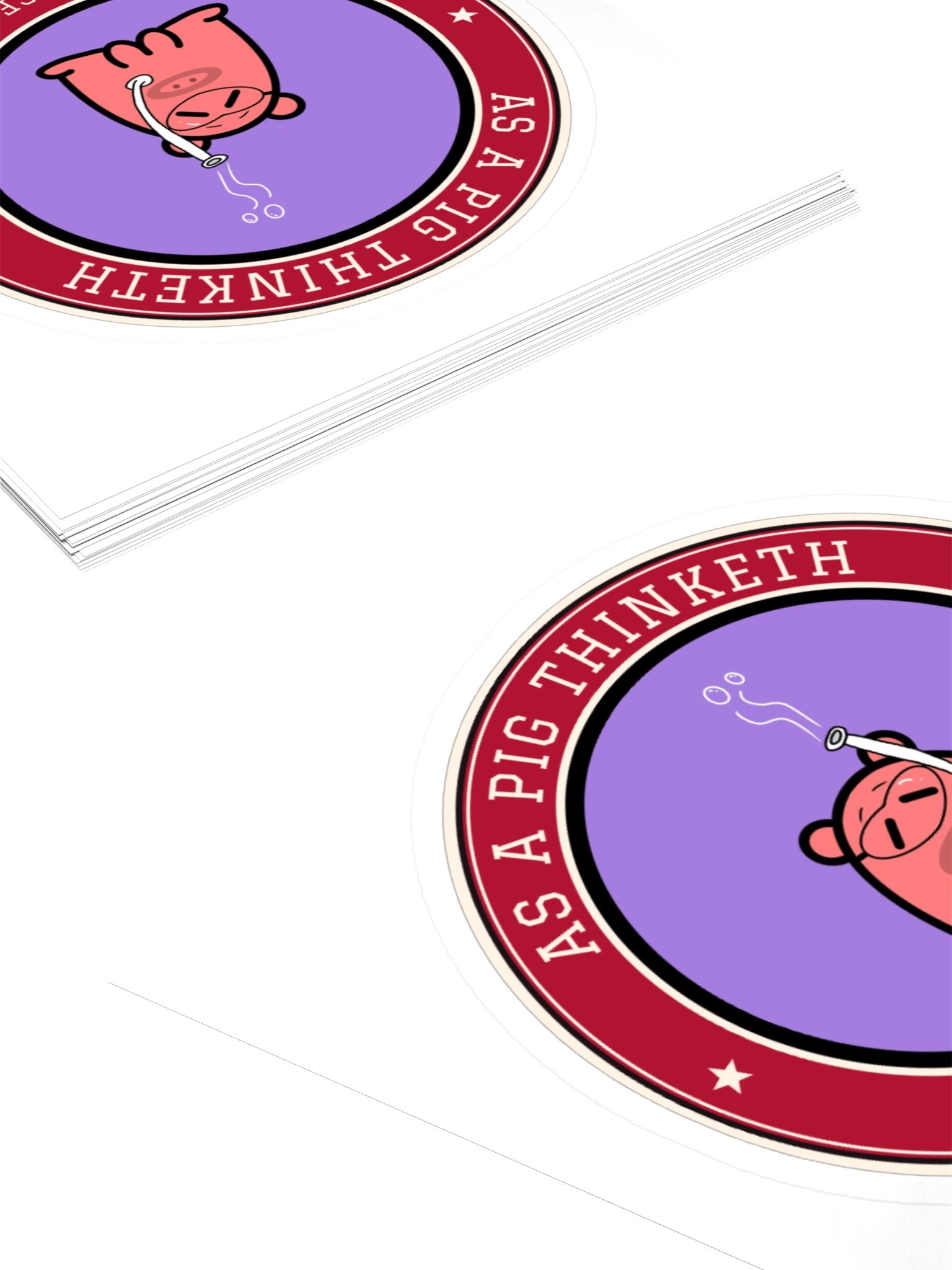 Snorkel Pig Sticker | As a Pig Thinketh product image (10)