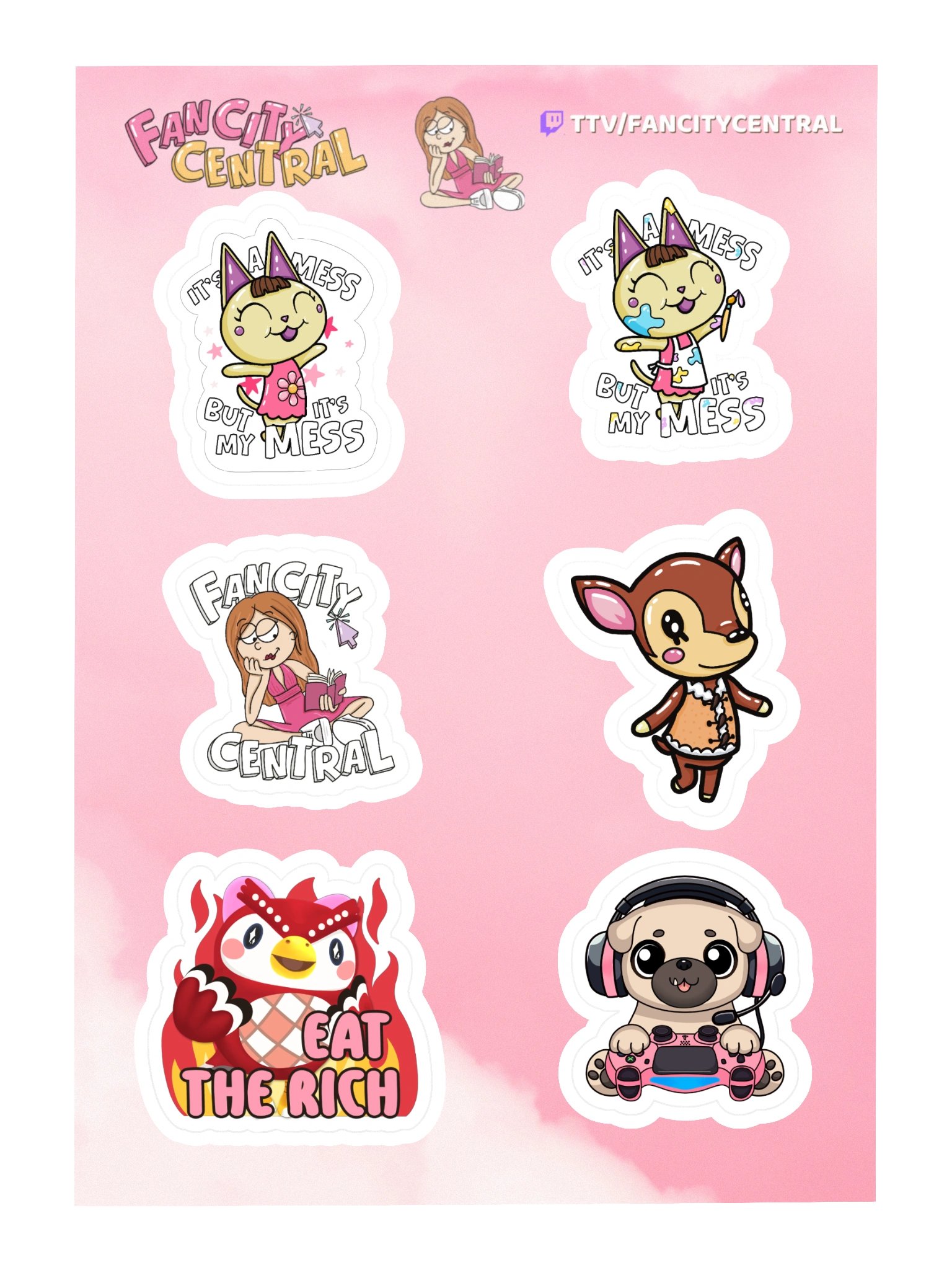 Fancity Central Summer Sticker Sheet 2026 product image (3)