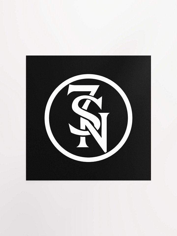 Seven Shades of Nothing White Logo on Enhanced Matte Poster product image (1)