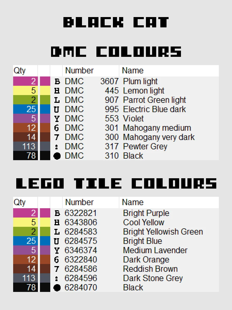 Black Cat Pixel Art product image (4)