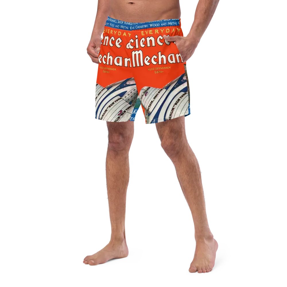 Retro Aero-Mechanics Swim Trunks product image (11)