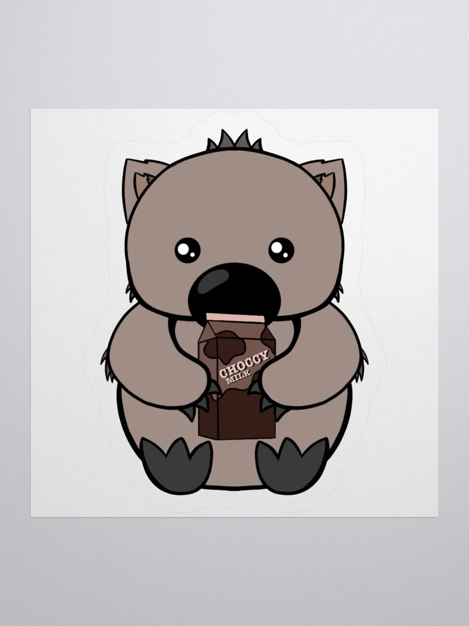 Choccy Milk Wombat Sticker product image (1)